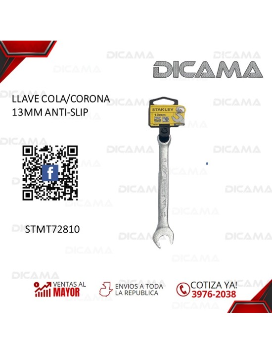 LLAVE COLA/CORONA 13MM ANTI-SLIP