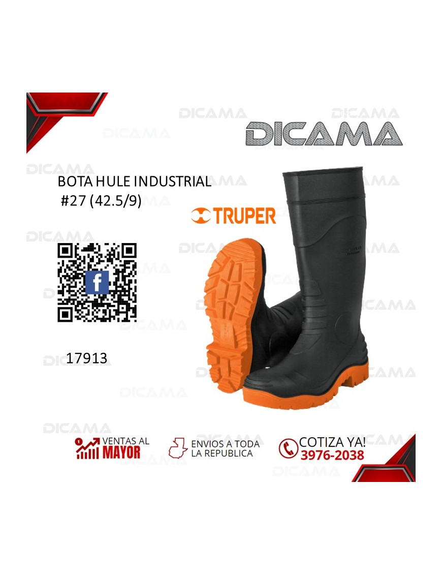 BOTA HULE INDUSTRIAL #27 (42.5/9)