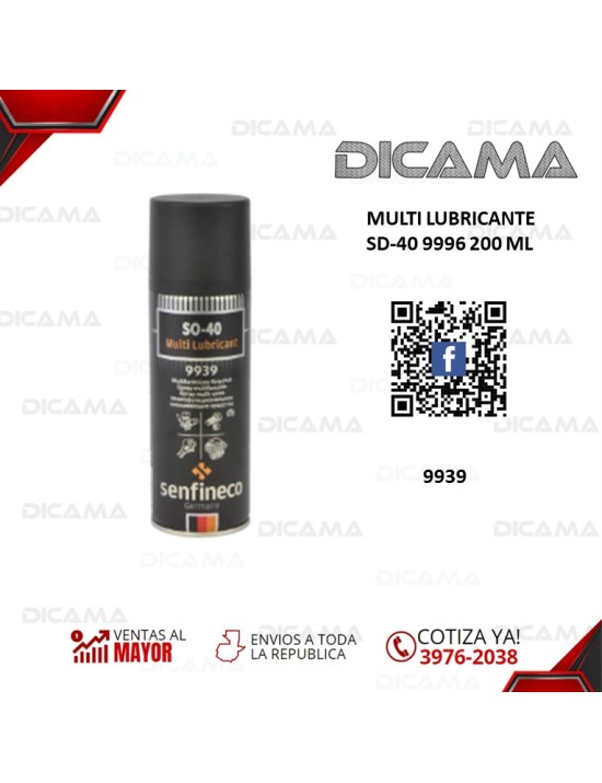 MULTI LUBRICANTE SD-40 9996 200 ML
