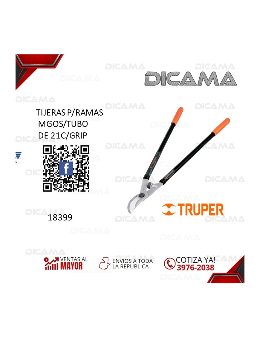 TIJERAS P/RAMAS MGOS/TUBO DE 21C/GRIP