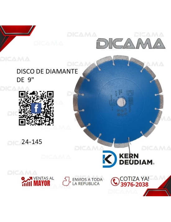 DISCO 9" DE DIAMANTE