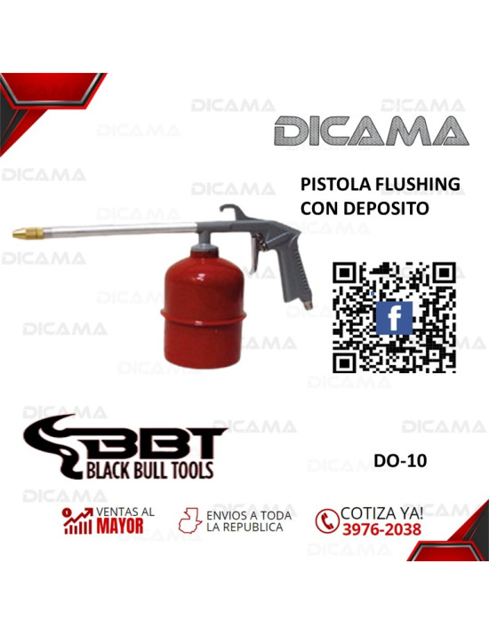 PISTOLA FLUSHING CON DEPOSITO