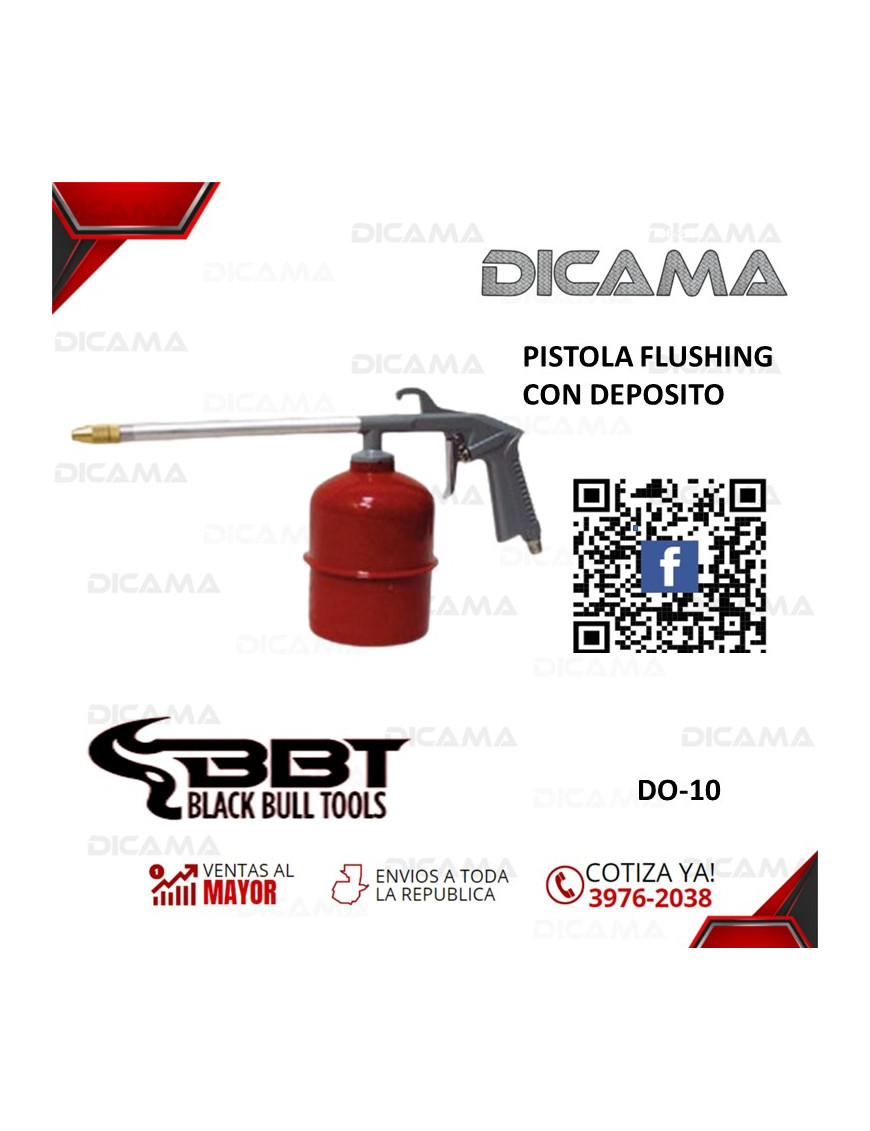 PISTOLA FLUSHING CON DEPOSITO