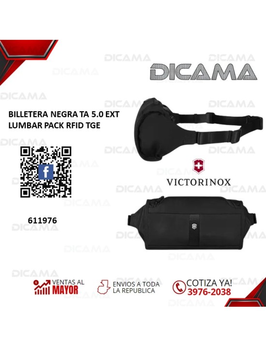 BILLETERA NEGRA TA 5.0 EXT LUMBAR PACK RFID TGE