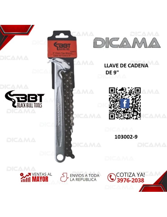 LLAVE P/FILTRO DE ACEITE TIPO CADENA DE 9"