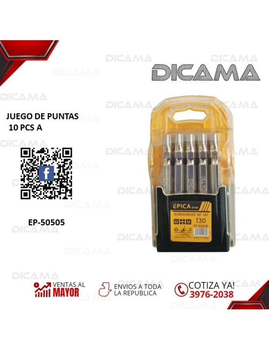 JUEGO DE PUNTAS 10 PZAS