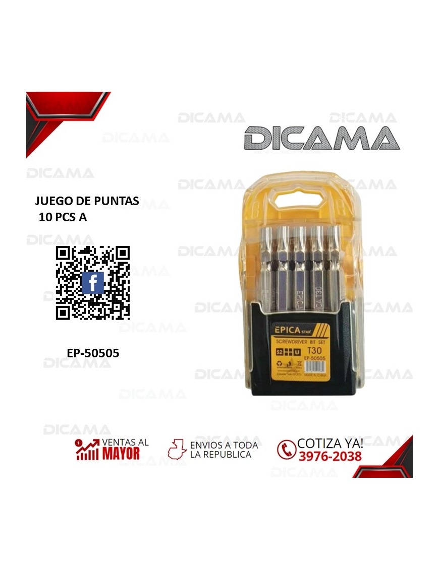 JUEGO DE PUNTAS 10 PZAS