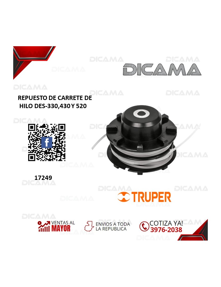 REPUESTO DE CARRETE DE HILO DES-330,430 Y 520