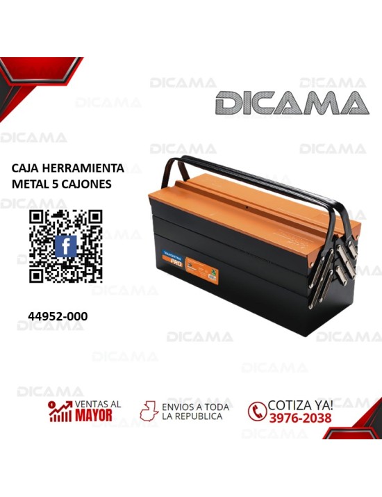 CAJA HERRAMIENTA METAL 5 CAJONES