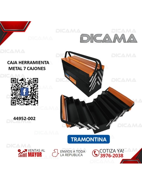 CAJA HERRAMIENTA METAL 7 CAJONES