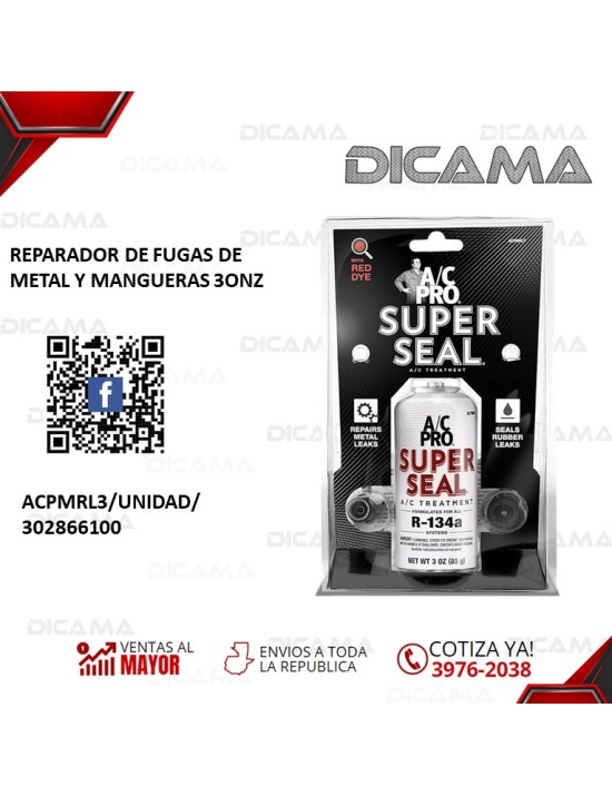 REPARADOR DE FUGAS DE METAL Y MANGUERAS 3ONZ