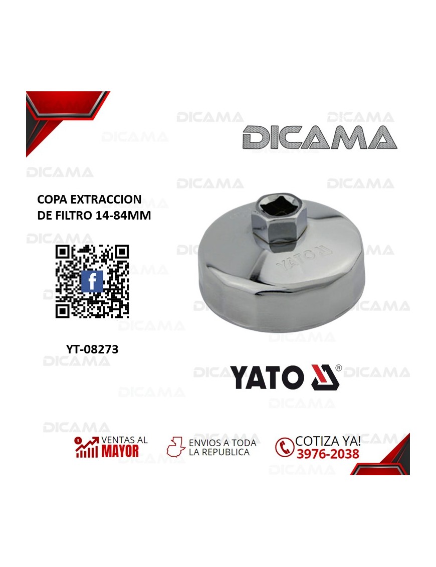 LLAVE P/FILTRO DE ACEITE 14-84MM