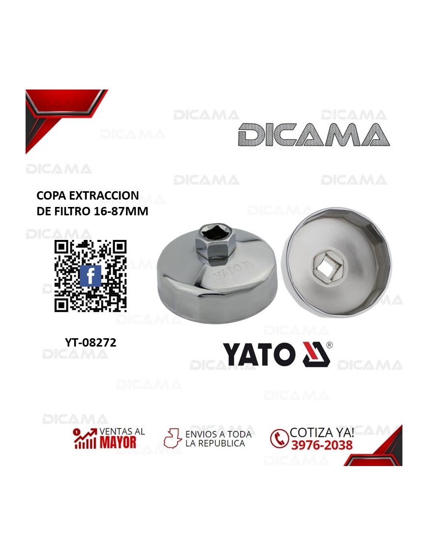 LLAVE P/FILTRO DE ACEITE 16-87MM