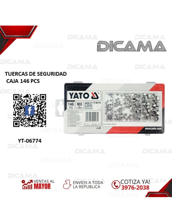 TUERCAS DE CIERRE AUTOMATICO CAJA 146 PCS