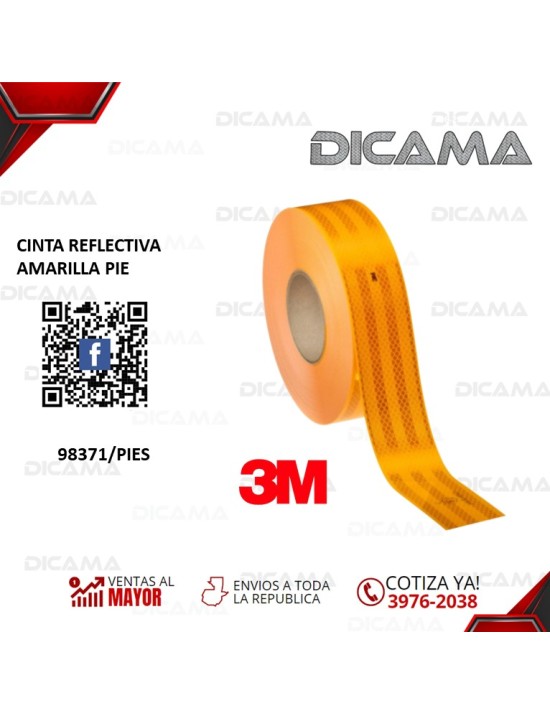 CINTA REFLECTIVA AMARILLA PIE