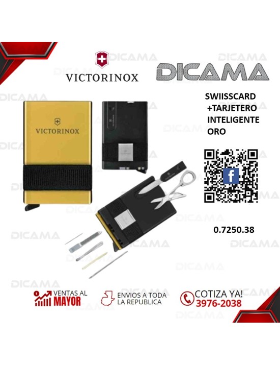 SWIISSCARD +TARJETERO INTELIGENTE ORO