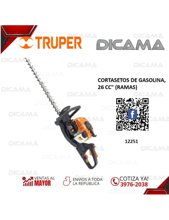CORTASETOS DE GASOLINA, 26 CC" (RAMAS)