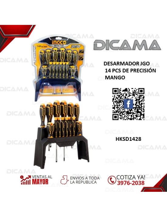 DESARMADOR JGO 14 PCS DE PRECICION MANGO