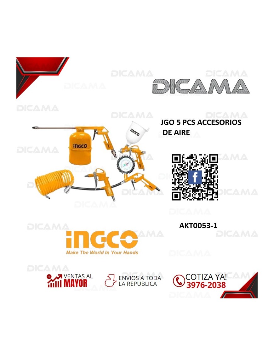 JGO 5 PCS ACCESORIOS DE AIRE