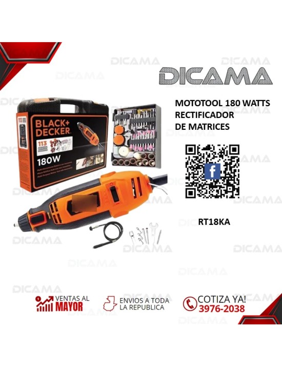 MOTOTOOL 180 WATTS RECTIFICADOR DE MATRICES