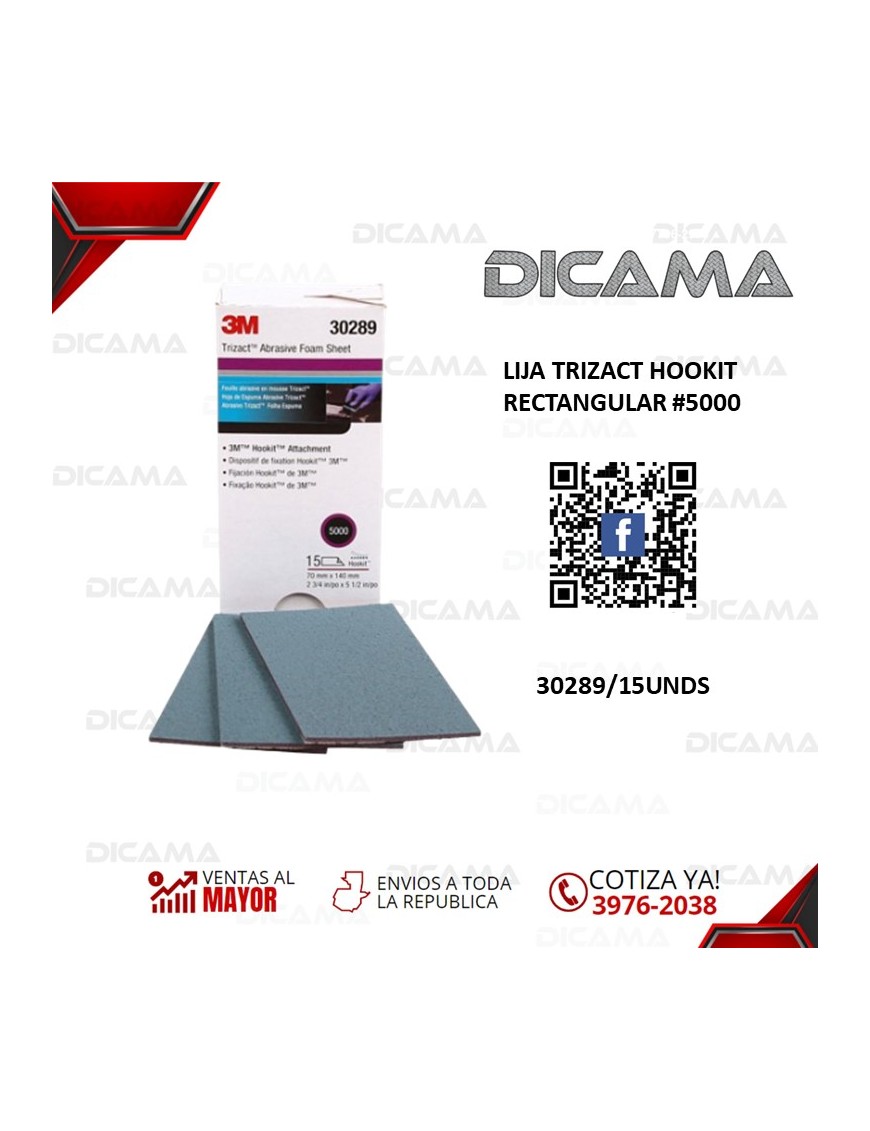 LIJA TRIZACT HOOKIT RECTANGULAR #5000