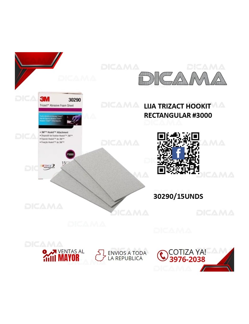 LIJA TRIZACT HOOKIT RECTANGULAR #3000