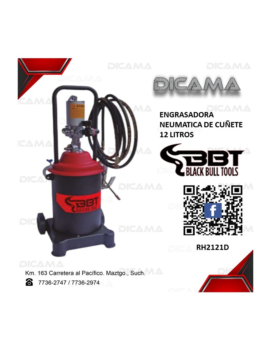 ENGRASADORA NEUMATICA DE CUÑETE 12 LTOS