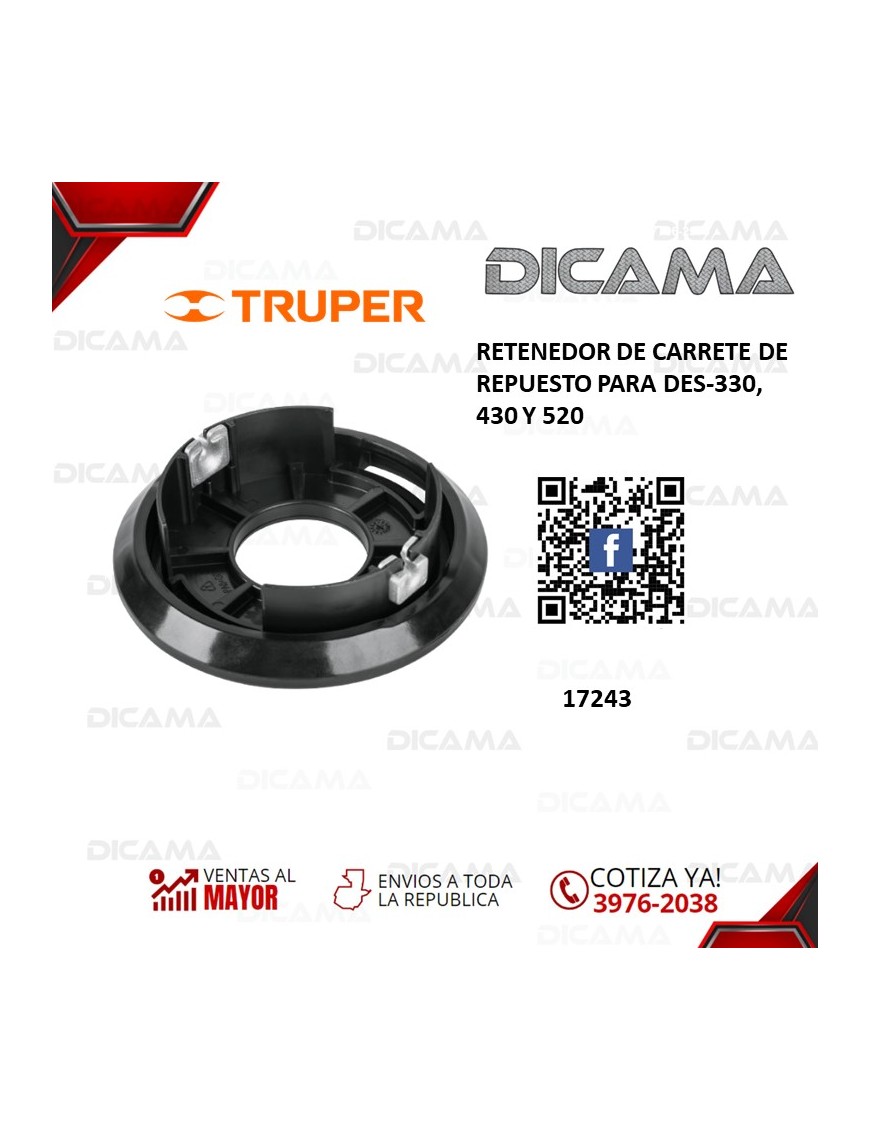 RETENEDOR RETENEDOR DE CARRETE PARA DES-330,430 Y 520