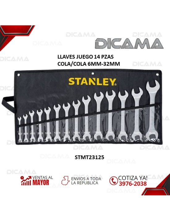 LLAVES JUEGO 14 PZAS COLA/COLA 6MM-32MM