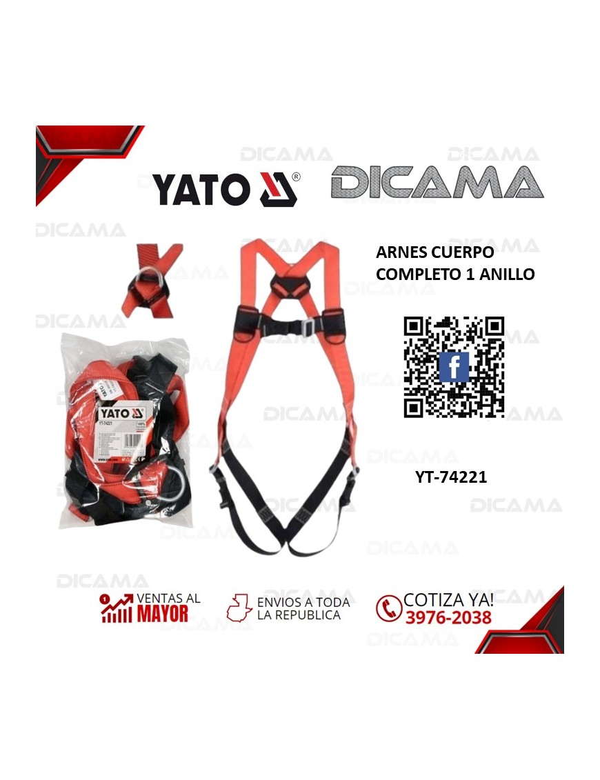 ARNES DE SEGURIDAD ANTI CAIDAS 1 ANILLO