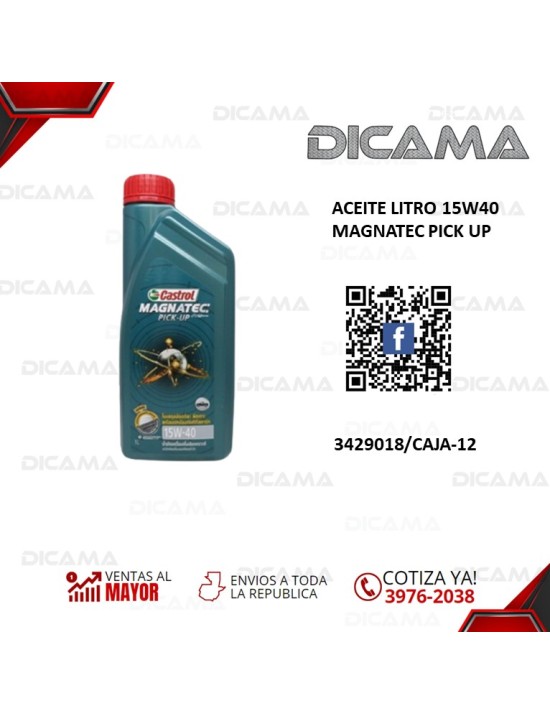 ACEITE LITRO 15W40 MAGNATEC PICK UP