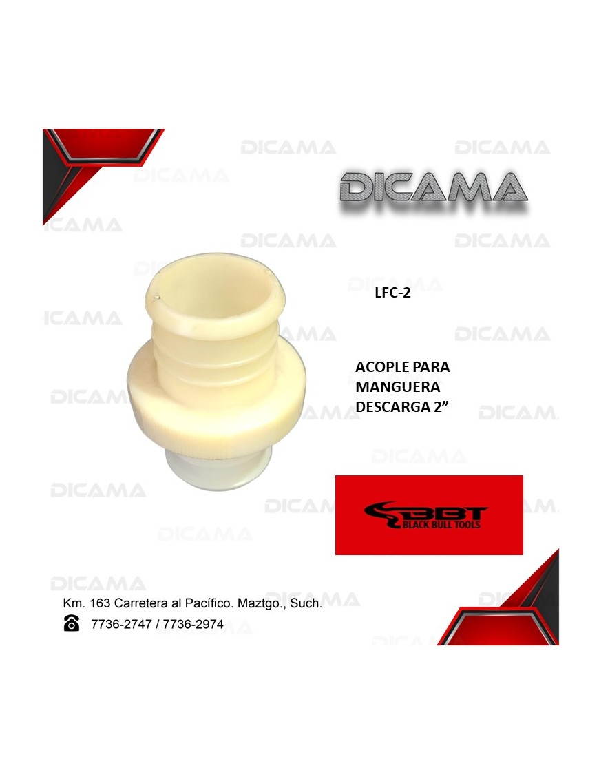 KIT DE CONECTOR DE DESCARGA PARA BOMBA DE AGUA 2"
