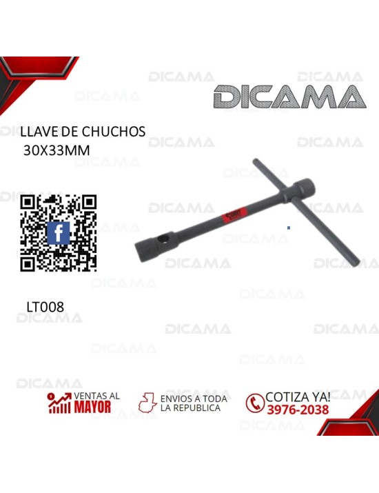 LLAVE DE CHUCHOS RECTA 30X33MM (CHUCHOS)