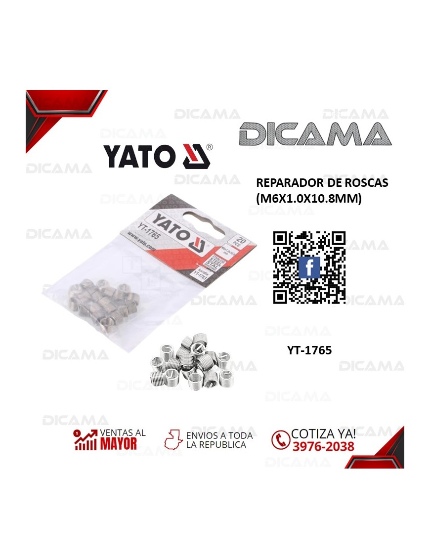 REPARADOR DE ROSCAS (M6X1.0X10.8MM)