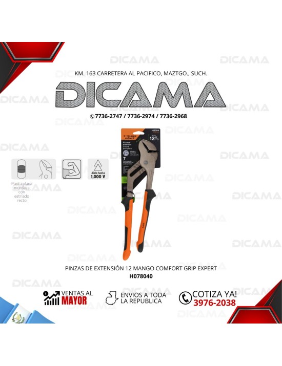 PINZA 12" DE EXTENSIÓN MANGO COMFORT GRIP EXPERT