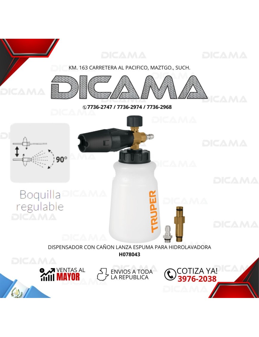PISTOLA LANZA ESPUMA PARA HIDROLAVADORA