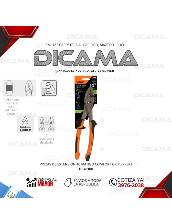 PINZA 10" EXTENSIÓN MANGO COMFORT GRIP EXPERT