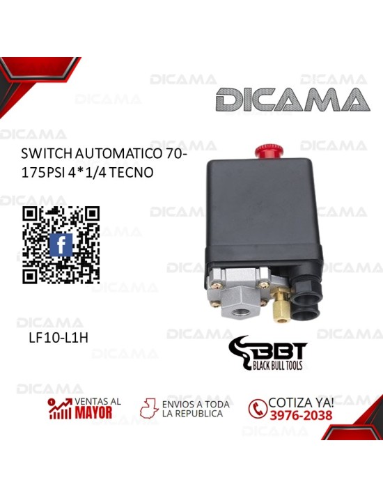 SWITCH AUTOMATICO 70-175PSI 4*1/4 TECNO