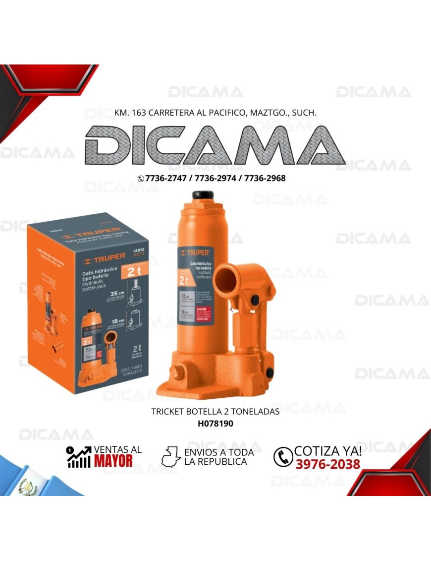 TRICKET DE BOTELLA 2 TONELADAS