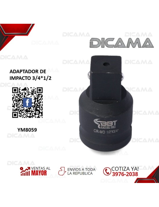 ADAPTADOR DE IMPACTO 3/4*1/2
