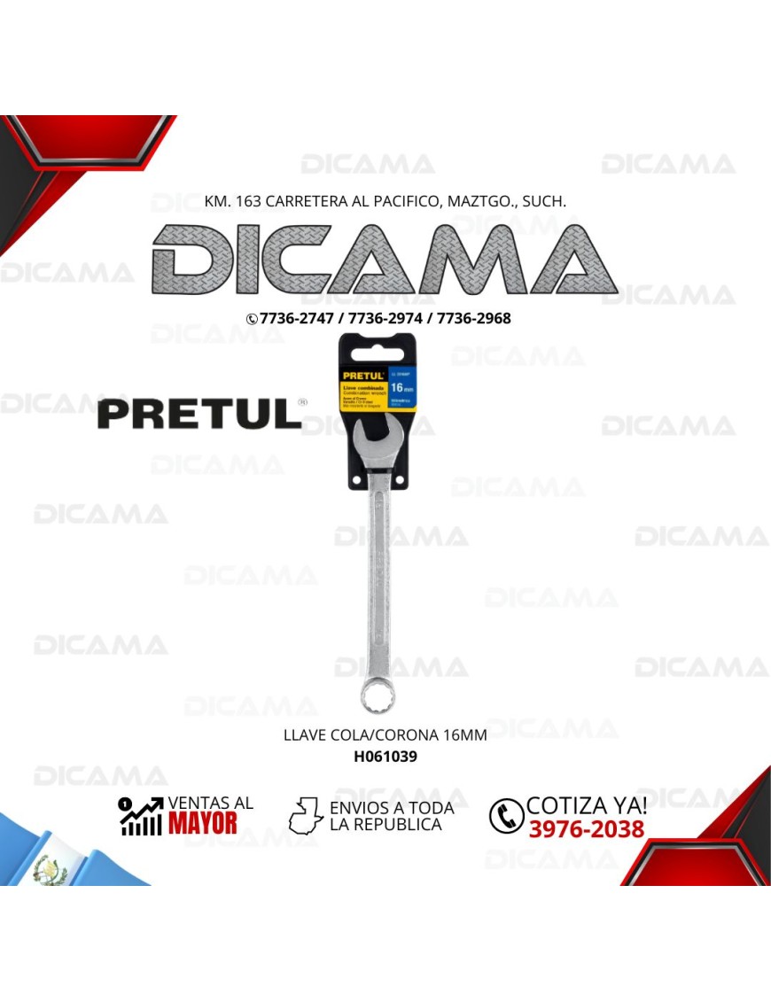 LLAVE COLA/CORONA 16MM