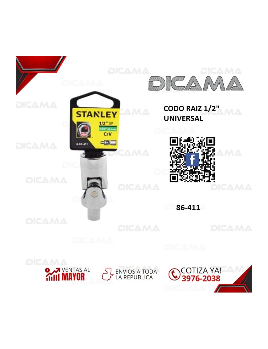 CODO RAIZ 1/2" UNIVERSAL