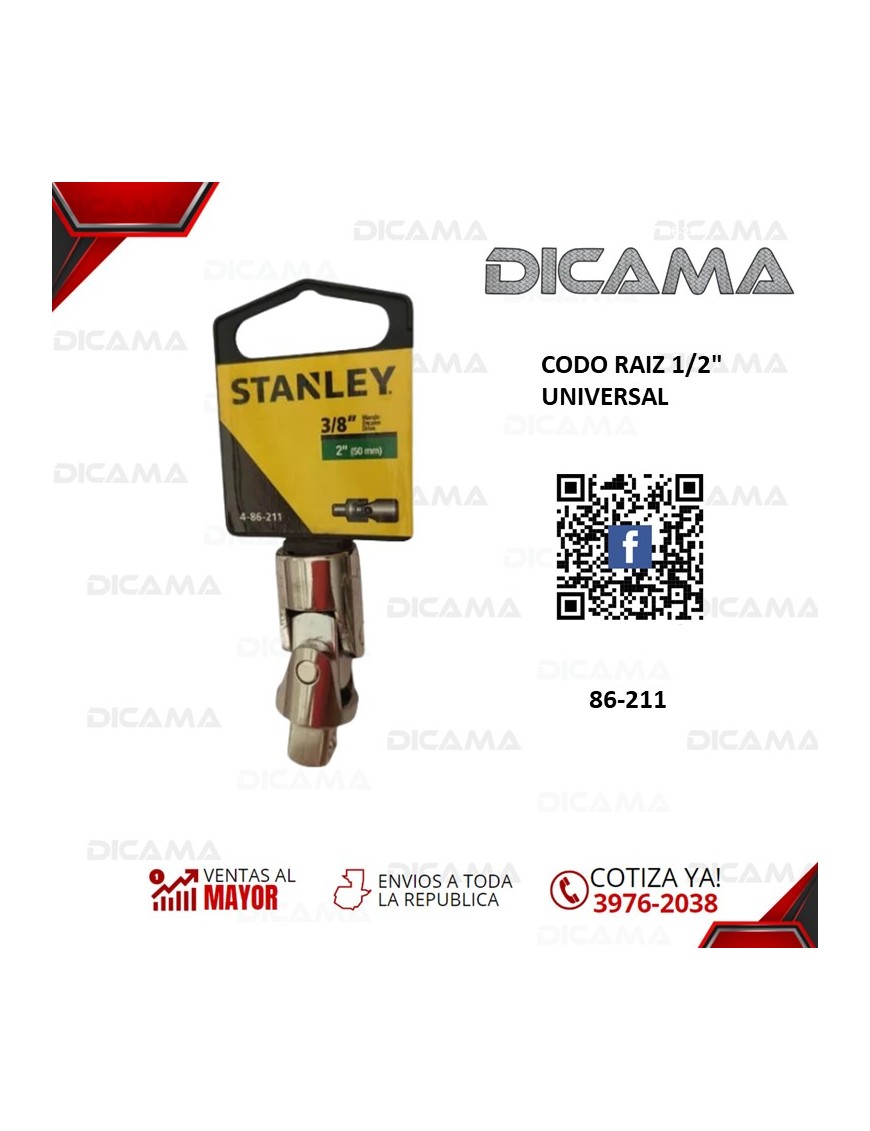 CODO RAIZ 3/8" UNIVERSAL
