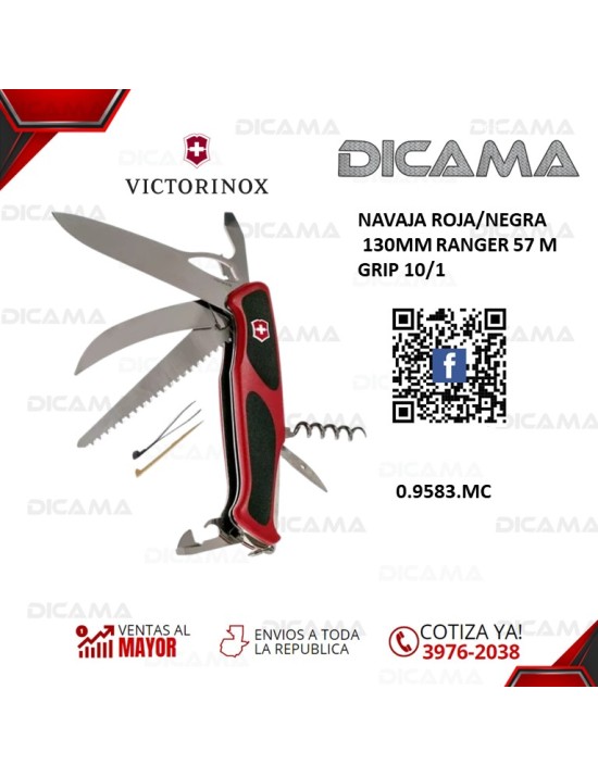 NAVAJA ROJA/NEGRA 130MM RANGER 57 M GRIP 10/1
