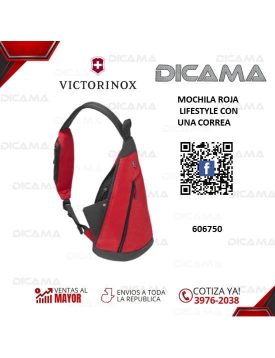 MOCHILA ROJA LIFESTYLE CON UNA CORREA