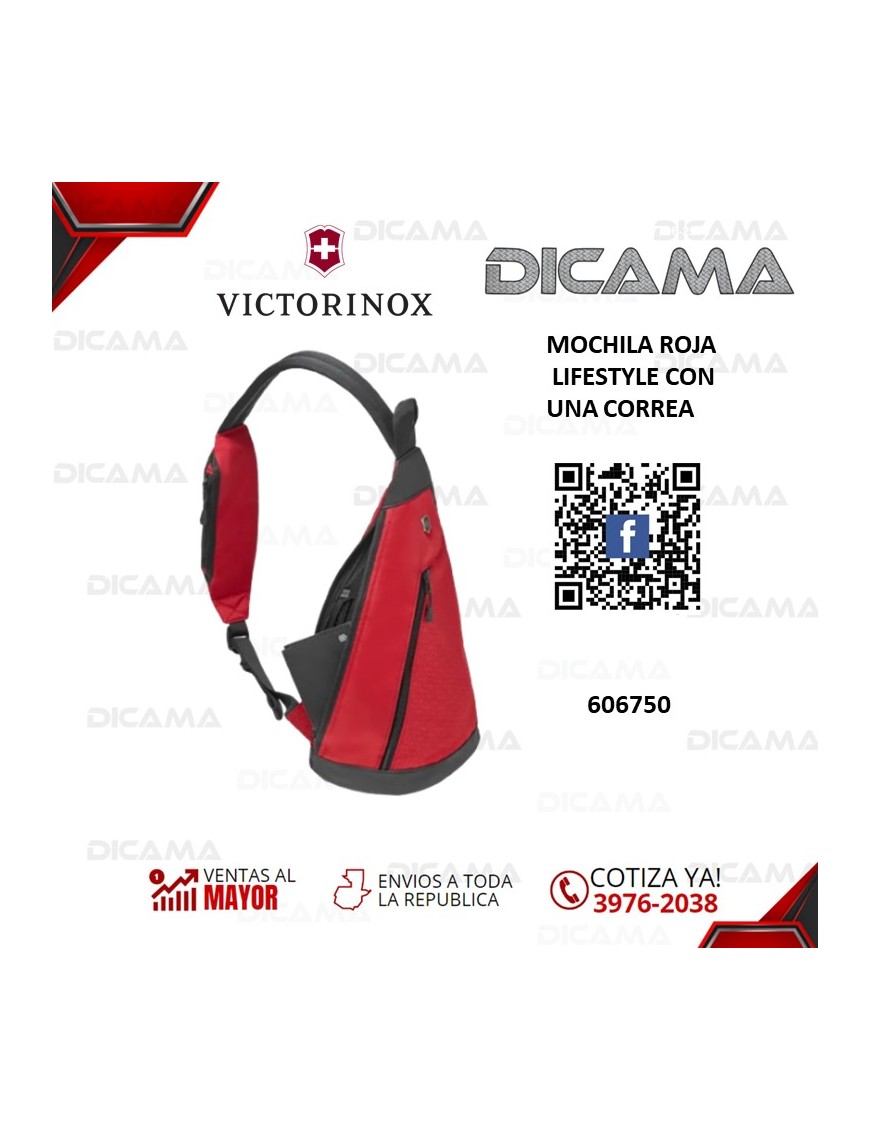 MOCHILA ROJA LIFESTYLE CON UNA CORREA