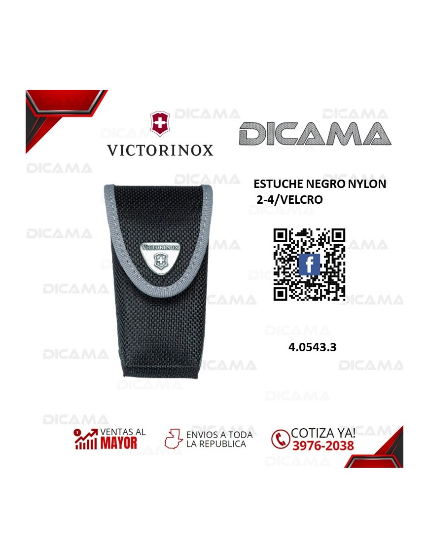 ESTUCHE NEGRO NYLON 2-4/VELCRO