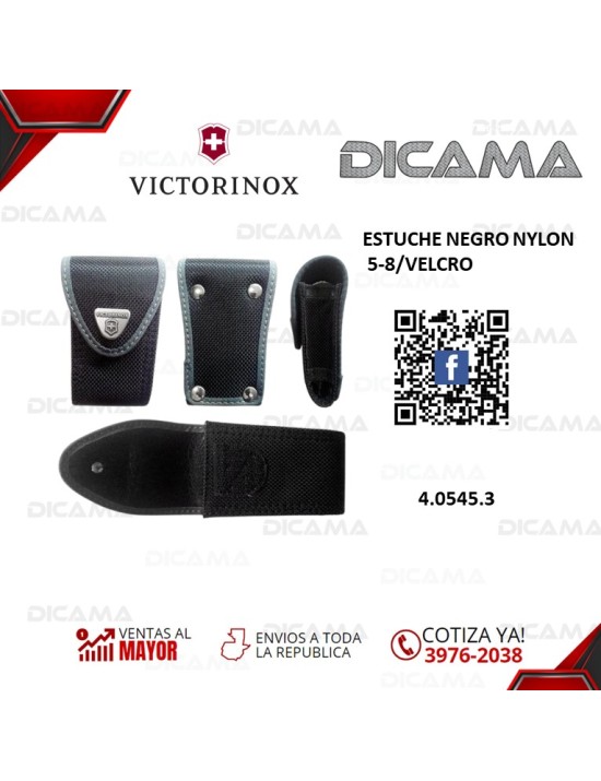 ESTUCHE NEGRO NYLON 5-8/VELCRO