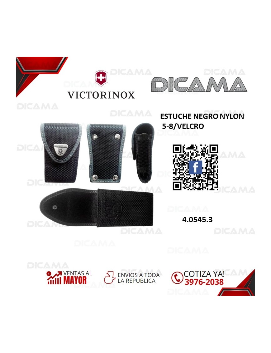 ESTUCHE NEGRO NYLON 5-8/VELCRO