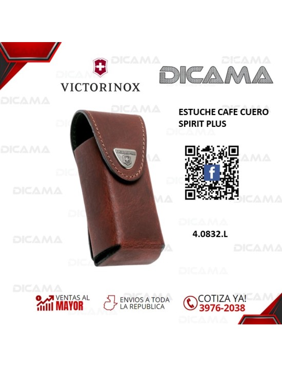 ESTUCHE CAFE CUERO SPIRIT PLUS